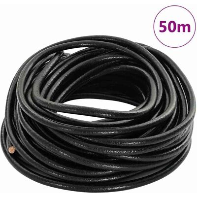 VIDAXL Cordino In Pelle 1 Nero Ø5 Mm X 50 M Pelle VIDAXL Cordino In Pelle 1 Nero Ø5 Mm X 50 M Pelle