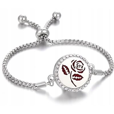 OEM Bracciale Per Aromaterapia In Acciaio Rosa B02 OEM Bracciale Per Aromaterapia In Acciaio Rosa B02