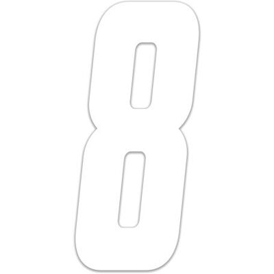 Generic - Cross8 - Bianco - 10cm - Adesivo Generic - Cross8 - Bianco - 10cm - Adesivo