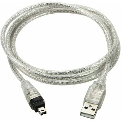 DPZO Cavo Adattatore Da Usb A Firewire Ieee 1394. Connettore Ilink A 4 Pin Per Videocamera Sony Dcr-trv75e. DPZO Cavo Adattatore Da Usb A Firewire Ieee 1394. Connettore Ilink A 4 Pin Per Videocamera Sony Dcr-trv75e.