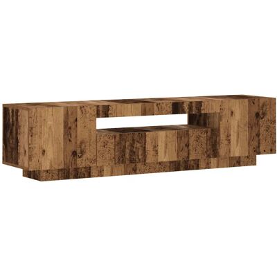 HELLOSHOP26 Mobile Tv Sospeso Con Luci Led 160 X 35 X 40 Cm Pratico E Di Tendenza Realizzato In Legno Composito Con Finitura Effetto Legno Anticato 020050868 HELLOSHOP26 Mobile Tv Sospeso Con Luci Led 160 X 35 X 40 Cm Pratico E Di Tendenza Realizzato In Legno Composito Con Finitura Effetto Legno Anticato 020050868