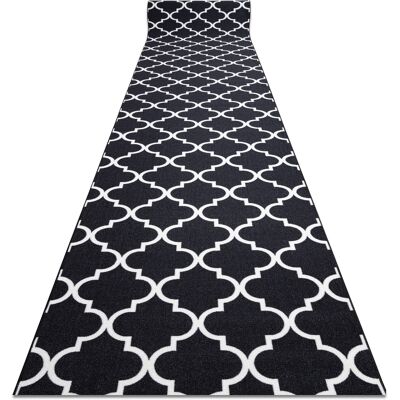 RUGSX - Passatoia Gommata Marocco Trifoglio 57 Cm Nero Trellis 30350 Black 57x180 Cm RUGSX - Passatoia Gommata Marocco Trifoglio 57 Cm Nero Trellis 30350 Black 57x180 Cm