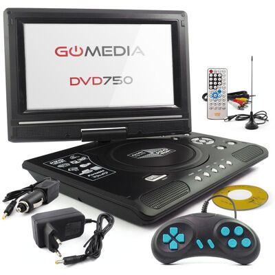 OEM Lettore Dvd Portatile Gomedia Da 7,8" Con 300 Giochi, Menu In Polacco E Antenna Usb. OEM Lettore Dvd Portatile Gomedia Da 7,8" Con 300 Giochi, Menu In Polacco E Antenna Usb.