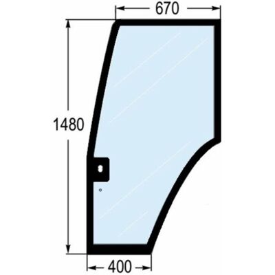 AMA Vetro Per Portiera Adattabile Al Riferimento Originale Cnh 82000396 AMA Vetro Per Portiera Adattabile Al Riferimento Originale Cnh 82000396