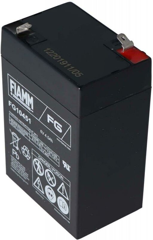 Fiam - batteria al piombo 6v 4,5ah fg10451