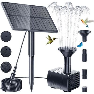 OEM 1 Pompa Solare Per Fontana, 1,5 W Con 4 Ugelli E 24 Led, Ideale Per Abbeveratoi Per Uccelli, Laghetti E Giardini Esterni. OEM 1 Pompa Solare Per Fontana, 1,5 W Con 4 Ugelli E 24 Led, Ideale Per Abbeveratoi Per Uccelli, Laghetti E Giardini Esterni.