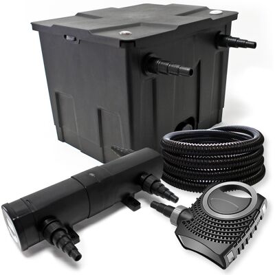 WILTEC Set Per Laghetti Fino A 12000l Filtro Chiarificatore Uvc 24w Pompa 80w Tubo 25m WILTEC Set Per Laghetti Fino A 12000l Filtro Chiarificatore Uvc 24w Pompa 80w Tubo 25m