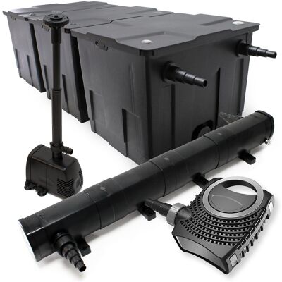 WILTEC Set: Filtro Bio Per Laghetto 90000l Chiarificatore Uvc 72w Pompa 80w Pompa Fontana WILTEC Set: Filtro Bio Per Laghetto 90000l Chiarificatore Uvc 72w Pompa 80w Pompa Fontana