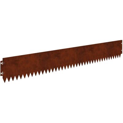 VIDAXL Bordura Per Prato 30 Pz 103 X 15 Cm Acciaio Ruggine VIDAXL Bordura Per Prato 30 Pz 103 X 15 Cm Acciaio Ruggine