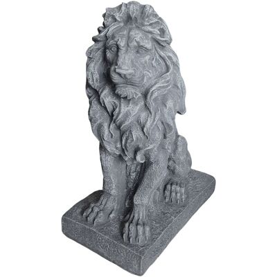 RELAXDAYS Figura Di Leone Con Base, Hxlxp 38x17x27 Cm, Poliresina, Resistente Ai Raggi Uv E Intemperie, Grigio RELAXDAYS Figura Di Leone Con Base, Hxlxp 38x17x27 Cm, Poliresina, Resistente Ai Raggi Uv E Intemperie, Grigio