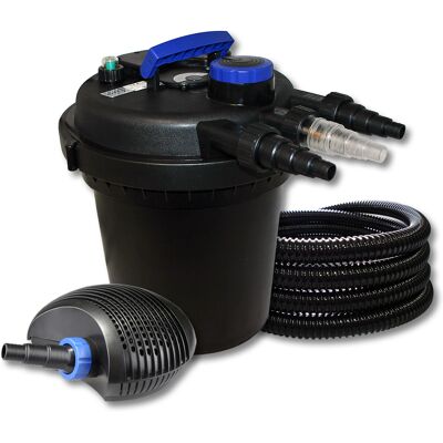 SUNSUN Set Laghetto Filtro A Pressione Per 6000l Con Chiarificatore Uvc 11w Pompa Eco 40w Tubo 25m SUNSUN Set Laghetto Filtro A Pressione Per 6000l Con Chiarificatore Uvc 11w Pompa Eco 40w Tubo 25m