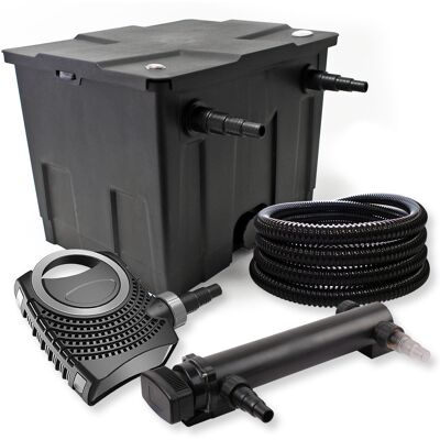 WILTEC Sunsun Set Filtro A 1 Camera Laghetto 12000l Chiarificatore Uvc 24w Pompa Neo7000 50w Skimmer Tubo WILTEC Sunsun Set Filtro A 1 Camera Laghetto 12000l Chiarificatore Uvc 24w Pompa Neo7000 50w Skimmer Tubo