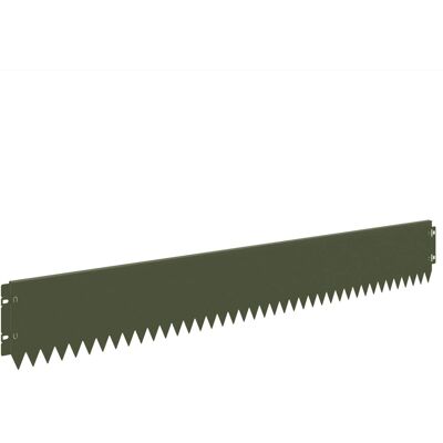VIDAXL Bordura Per Prato 20 Pz 103 X 15 Cm Acciaio Verde Oliva VIDAXL Bordura Per Prato 20 Pz 103 X 15 Cm Acciaio Verde Oliva
