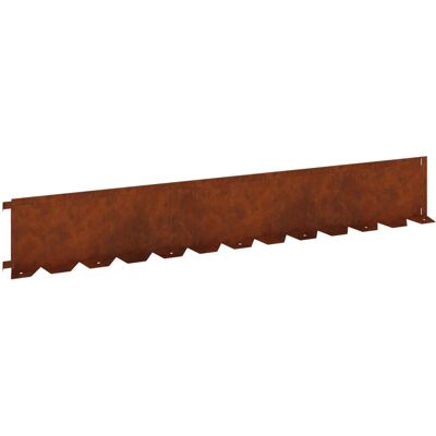VIDAXL Bordura Per Prato 20 Pz 102 X 15 X 4 Cm Acciaio Ruggine VIDAXL Bordura Per Prato 20 Pz 102 X 15 X 4 Cm Acciaio Ruggine