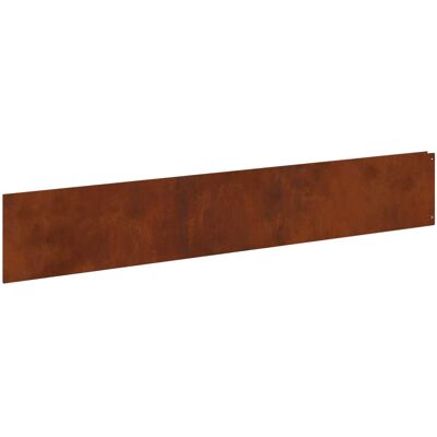 VIDAXL Bordura Per Prato 30 Pz 100 X 18 Cm Acciaio Ruggine VIDAXL Bordura Per Prato 30 Pz 100 X 18 Cm Acciaio Ruggine