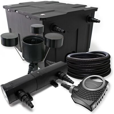 SUNSUN Set Laghetto: Filtro Bio 60000l Con Pompa Supereco, Tubo 25m E Chiarificatore Uvc 18w Stagno SUNSUN Set Laghetto: Filtro Bio 60000l Con Pompa Supereco, Tubo 25m E Chiarificatore Uvc 18w Stagno