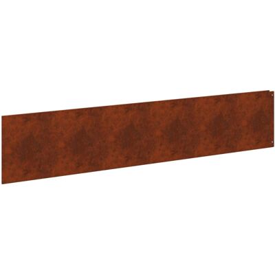 VIDAXL Bordura Per Prato 20 Pz 100 X 22 Cm Acciaio Ruggine VIDAXL Bordura Per Prato 20 Pz 100 X 22 Cm Acciaio Ruggine