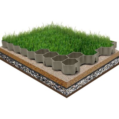 VIDAXL Griglie Per L'Erba 16 Pz Verdi 60x40x3 Cm In Plastica VIDAXL Griglie Per L'Erba 16 Pz Verdi 60x40x3 Cm In Plastica
