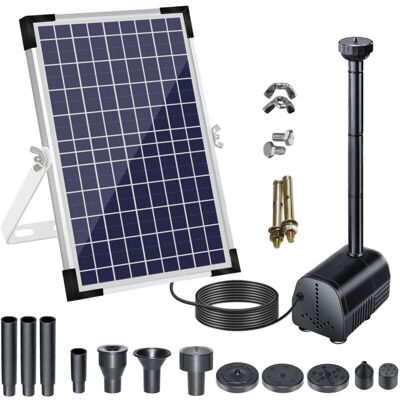 OEM Pompa Per Fontana Solare 18v/10w 1000l/h, Pompa Per Acqua Solare Con Ampio Pannello Solare E Ugelli, Circolazione Di Acqua Ossigenata, Per Vasche Per Uccelli/acquari/laghetti/giardini -crezuo OEM Pompa Per Fontana Solare 18v/10w 1000l/h, Pompa Per Acqua Solare Con Ampio Pannello Solare E Ugelli, Circolazione Di Acqua Ossigenata, Per Vasche Per Uccelli/acquari/laghetti/giardini -crezuo