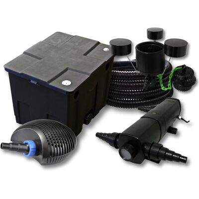WILTEC Set Per Laghetti Filtro 12000l Chiarificatore Uvc 18w Pompa 40w Tubo Da 25m Skimmer Csp-250 WILTEC Set Per Laghetti Filtro 12000l Chiarificatore Uvc 18w Pompa 40w Tubo Da 25m Skimmer Csp-250
