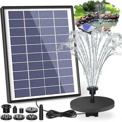 OEM La Pompa Per Fontana Solare Aisitin Da 6,5 W È Dotata Di Una Pompa Ad Acqua Solare Da 1500 Mah, Una Fontana Galleggiante Con 6 Ugelli Ed È Adatta Per Abbeveratoi Per Uccelli, Acquari, Laghetti O Per L OEM La Pompa Per Fontana Solare Aisitin Da 6,5 W È Dotata Di Una Pompa Ad Acqua Solare Da 1500 Mah, Una Fontana Galleggiante Con 6 Ugelli Ed È Adatta Per Abbeveratoi Per Uccelli, Acquari, Laghetti O Per L