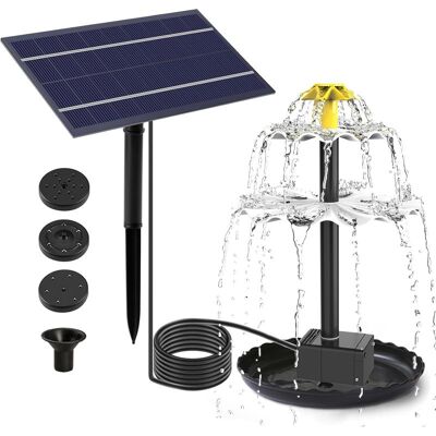 OEM Pompa Solare Per Fontana, Portata 180 L/h, Altezza 70 Cm, Pannello In Abs, Per Laghetti, Giardini E Acquari. OEM Pompa Solare Per Fontana, Portata 180 L/h, Altezza 70 Cm, Pannello In Abs, Per Laghetti, Giardini E Acquari.