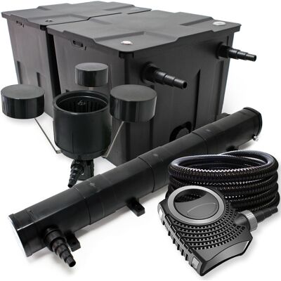 SUNSUN Set Biofiltro Per Laghetto 60000l Con Chiarificatore Uvc 72w, Pompa, Tubo 25m E Skimmer SUNSUN Set Biofiltro Per Laghetto 60000l Con Chiarificatore Uvc 72w, Pompa, Tubo 25m E Skimmer