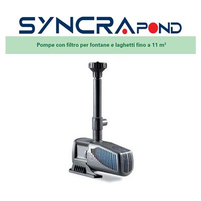 Pompa laghetto Sicce RSYN10F SyncraPond 5.0 con filtro - Pompa per stagno Pompa laghetto Sicce RSYN10F SyncraPond 5.0 con filtro - Pompa per stagno