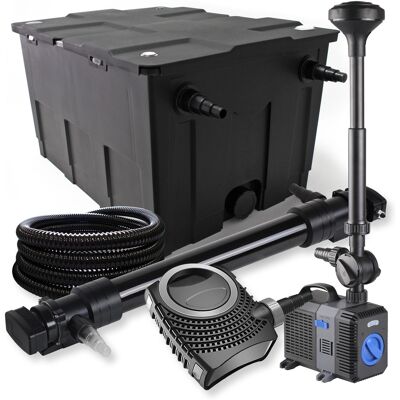 WILTEC Sunsun Set Filtro A 1 Camera 60000l Chiarificatore Uvc 72w Pompa Neo10000 80w Tubo Fontana WILTEC Sunsun Set Filtro A 1 Camera 60000l Chiarificatore Uvc 72w Pompa Neo10000 80w Tubo Fontana