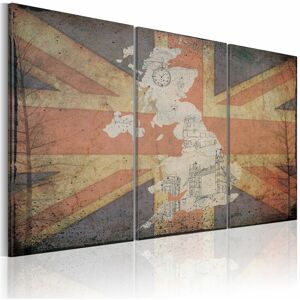 GBSHOP Quadro - Mappa Di Gran Bretagna: Trittico - 60x40 GBSHOP Quadro - Mappa Di Gran Bretagna: Trittico - 60x40