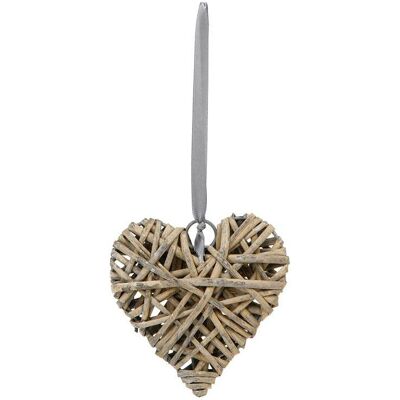 ATMOSPHERA Decorazione Da Parete Con Cuore In Vimini D12cm - Taupe - Créateur D'Intérieur ATMOSPHERA Decorazione Da Parete Con Cuore In Vimini D12cm - Taupe - Créateur D'Intérieur