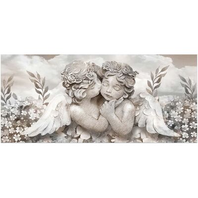 LUPIA - Quadro Moderno Angels In Flowers Mix 45x100 Stampa Su Tela Angeli LUPIA - Quadro Moderno Angels In Flowers Mix 45x100 Stampa Su Tela Angeli