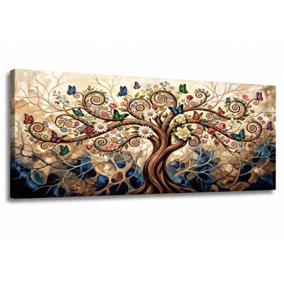 LUPIA Quadro Moderno Soggiorno Camera Da Letto Canvas World Fanta Albero 52x122 Cm, Stampa Su Tela, Telaio In Legno LUPIA Quadro Moderno Soggiorno Camera Da Letto Canvas World Fanta Albero 52x122 Cm, Stampa Su Tela, Telaio In Legno