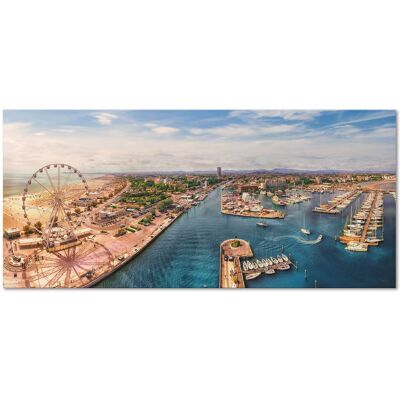 LUPIA Quadro Moderno Canvas Deep 65x143 Cm Rimini - Veduta Aerea LUPIA Quadro Moderno Canvas Deep 65x143 Cm Rimini - Veduta Aerea
