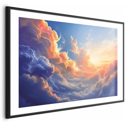 OEM Manifesto - Tramonto Su Un Mare Nuvoloso: Una Meravigliosa Sinfonia Di Colori OEM Manifesto - Tramonto Su Un Mare Nuvoloso: Una Meravigliosa Sinfonia Di Colori