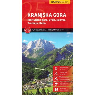 OEM Kranjska Gora 1:25.000. Mappa Turistica Impermeabile. Kartografia OEM Kranjska Gora 1:25.000. Mappa Turistica Impermeabile. Kartografia