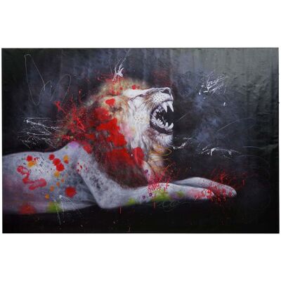 DÉCOSHOP26 Quadro Xl Raffigurante Un Leone Olio Su Tela Arte Moderna Dipinta A Mano 120 X 180 Cm 040010890 DÉCOSHOP26 Quadro Xl Raffigurante Un Leone Olio Su Tela Arte Moderna Dipinta A Mano 120 X 180 Cm 040010890