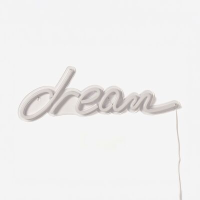 ORESTELUCHETTA Scritta Luminosa Neon Da Parete Usb In Acrilico Dream ORESTELUCHETTA Scritta Luminosa Neon Da Parete Usb In Acrilico Dream