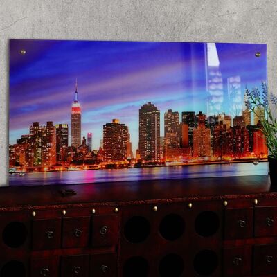 DÉCOSHOP26 - Quadro Su Vetro Motivo New York Decorazione Da Appendere Dec04020 DÉCOSHOP26 - Quadro Su Vetro Motivo New York Decorazione Da Appendere Dec04020