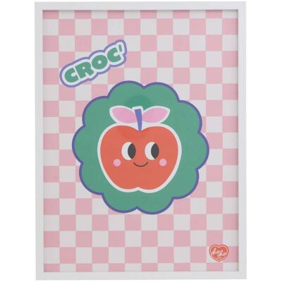 ATMOSPHERA Cha Cha Pop Tela Con Cornice Bianca 31,5x2x41,5 Cm - Créateur D'Intérieur ATMOSPHERA Cha Cha Pop Tela Con Cornice Bianca 31,5x2x41,5 Cm - Créateur D'Intérieur