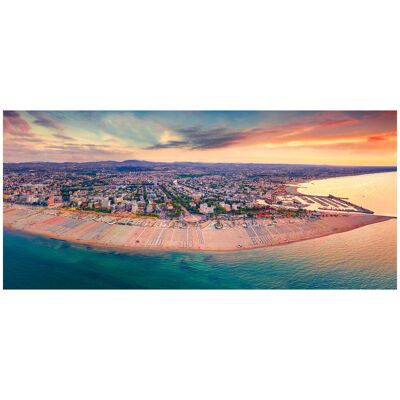 LUPIA Quadro Moderno Canvas Deep 65x143 Cm Rimini - Veduta Aerea Spiaggia LUPIA Quadro Moderno Canvas Deep 65x143 Cm Rimini - Veduta Aerea Spiaggia