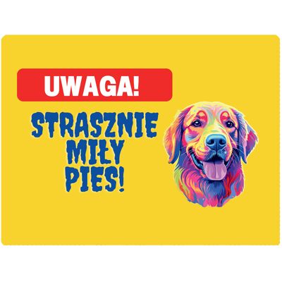 OEM Una Bellissima Targa Con Un Cane Arcobaleno - 20x28 Cm OEM Una Bellissima Targa Con Un Cane Arcobaleno - 20x28 Cm