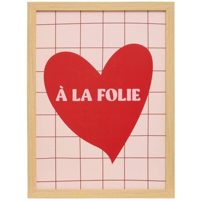 ATMOSPHERA Poster Incorniciato Carine 21x30 Cm Rosa - Créateur D'Intérieur ATMOSPHERA Poster Incorniciato Carine 21x30 Cm Rosa - Créateur D'Intérieur