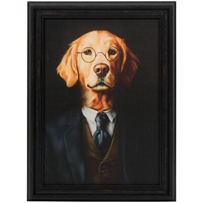 ATMOSPHERA Tela Stampata Richa 30x40cm Nero - Créateur D'Intérieur ATMOSPHERA Tela Stampata Richa 30x40cm Nero - Créateur D'Intérieur