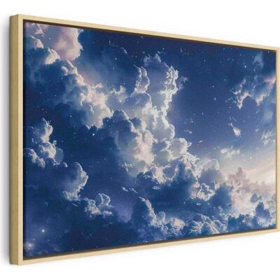 ARTGEIST Quadro Stampa Tela Nuvole Stelle 90x60 Cm ARTGEIST Quadro Stampa Tela Nuvole Stelle 90x60 Cm