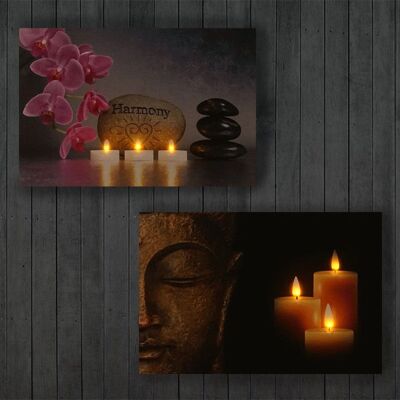 DECOSHOP26 - DEC04016 - Dimensioni 60x40 cm - LED - Decorazione da muro DECOSHOP26 - DEC04016 - Dimensioni 60x40 cm - LED - Decorazione da muro