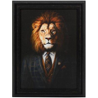 ATMOSPHERA Tela Stampata Richa 30x40cm Nero - Créateur D'Intérieur ATMOSPHERA Tela Stampata Richa 30x40cm Nero - Créateur D'Intérieur