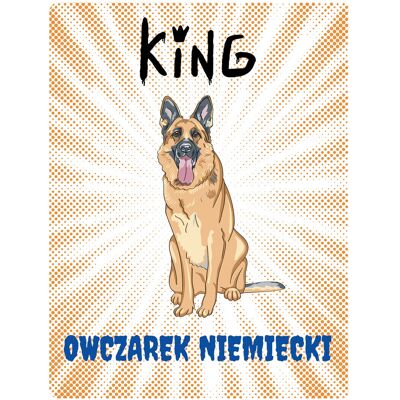 OEM Piatto Da Pastore King German - 20x28 Cm OEM Piatto Da Pastore King German - 20x28 Cm