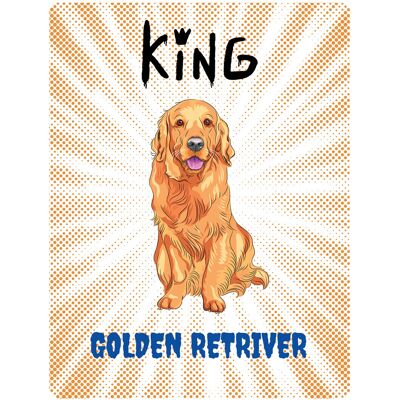 OEM Piatto King Golden Retriver - 20x28 Cm OEM Piatto King Golden Retriver - 20x28 Cm