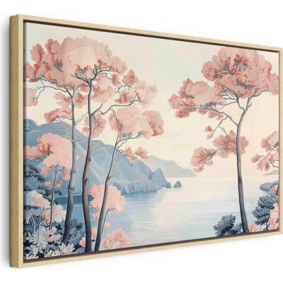 ARTGEIST Tela Decorativa Paesaggio Marino Rosa 120x80 Cm ARTGEIST Tela Decorativa Paesaggio Marino Rosa 120x80 Cm